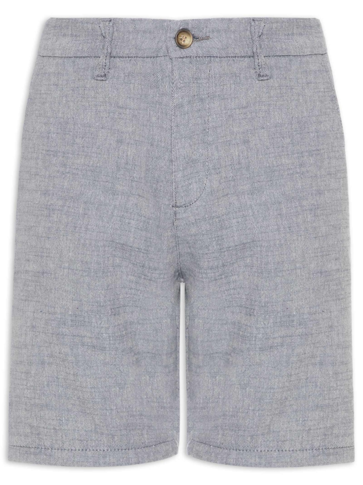 Bermuda Masculina Oxford – Azul