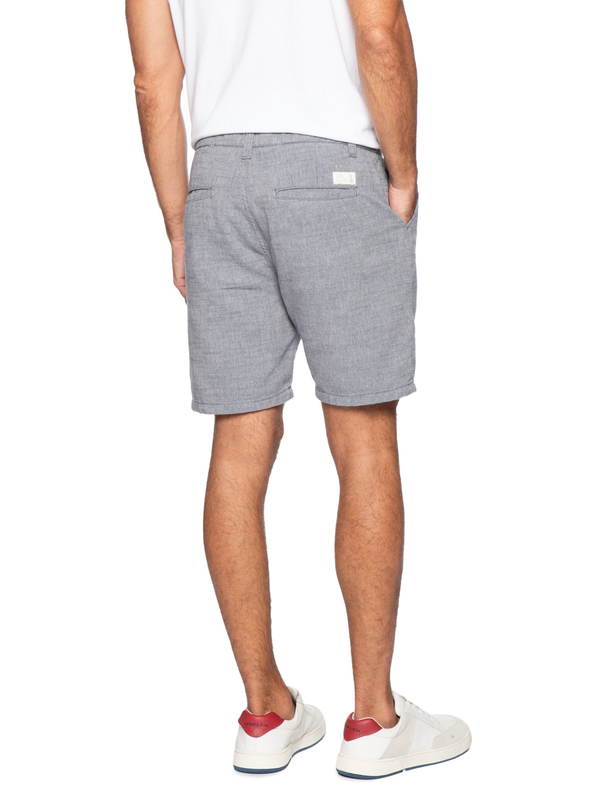 Bermuda Masculina Oxford – Azul Pineapple