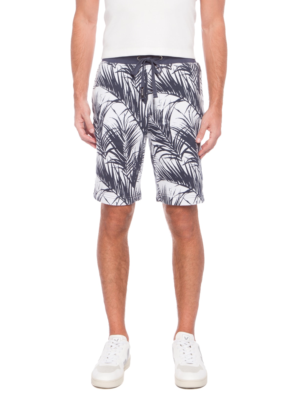 Bermuda Masculina Palmeira Azul Replay