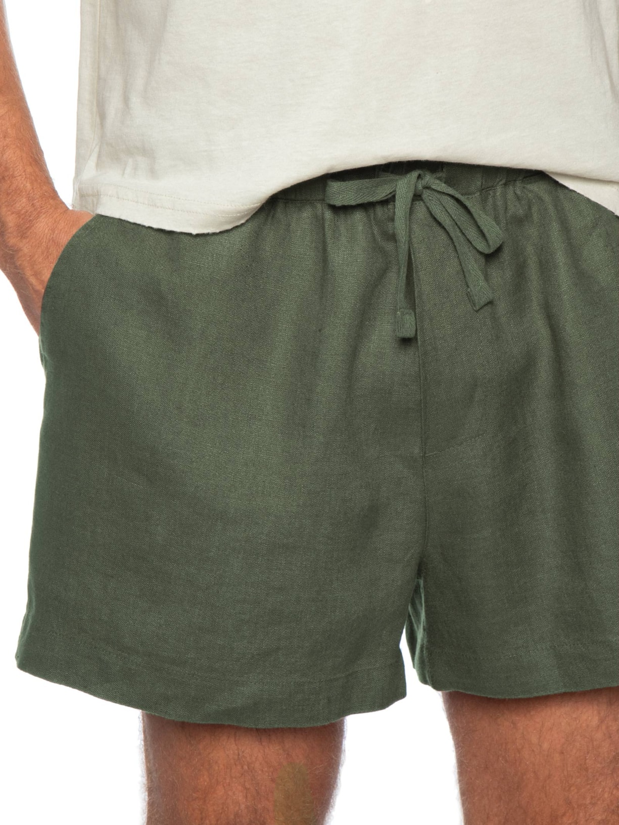 Bermuda Masculina PJ Linen Classic Verde Osklen