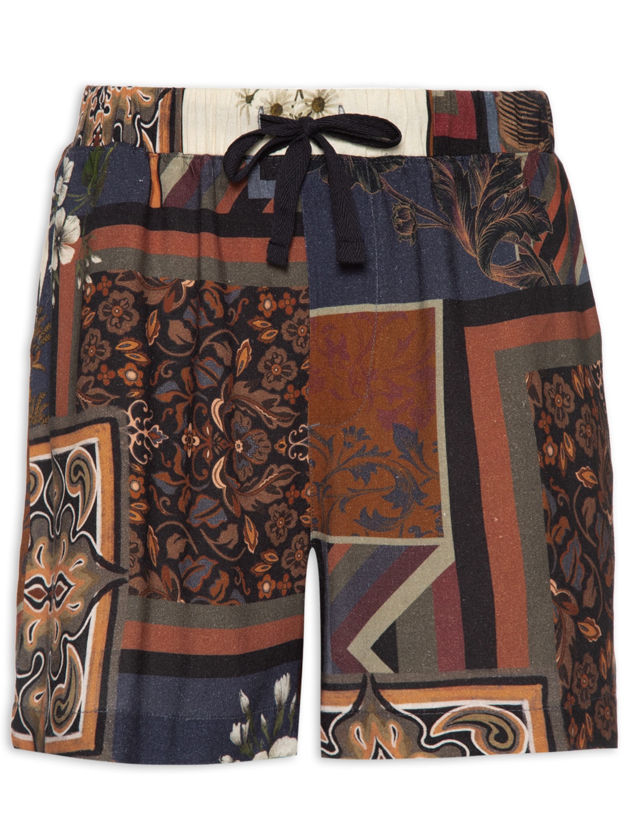 Bermuda Masculina Pj Patchwork - Azul