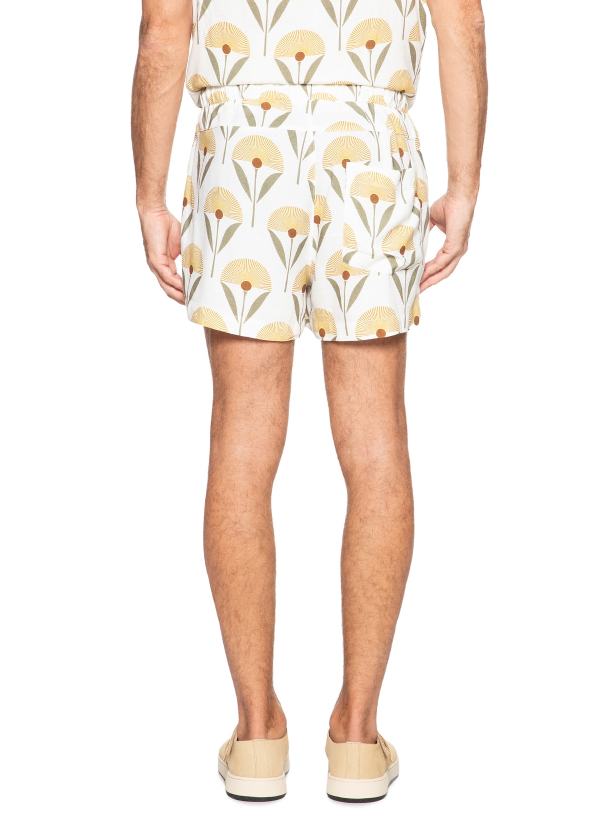 Bermuda Masculina PJ Sunflowe Color Amarelo Osklen