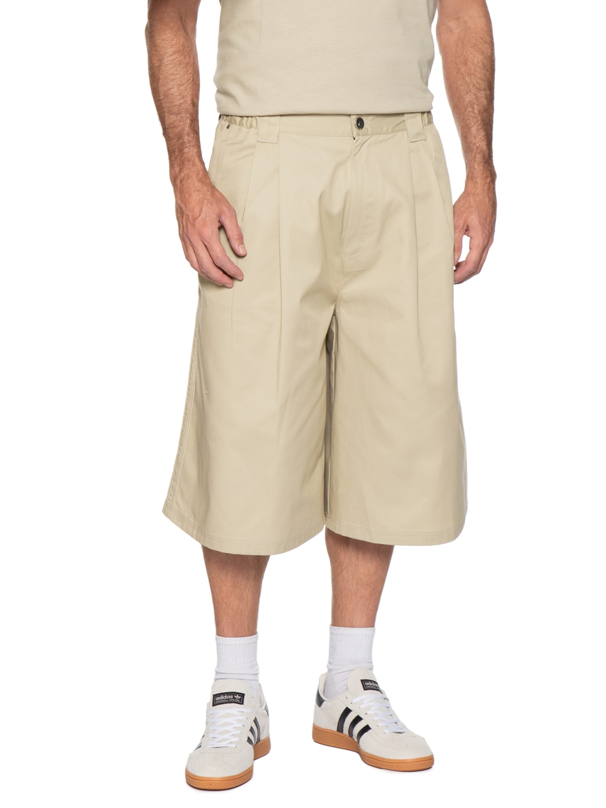 Bermuda Masculina Premium Essentials Largo Bege Adidas Originals