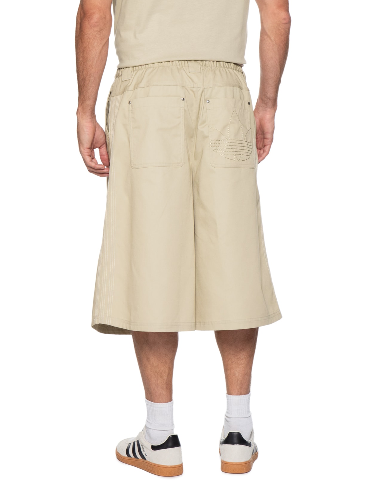 Bermuda Masculina Premium Essentials Largo Bege Adidas Originals