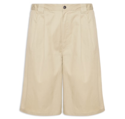 Bermuda Masculina Premium Essentials Largo - Bege