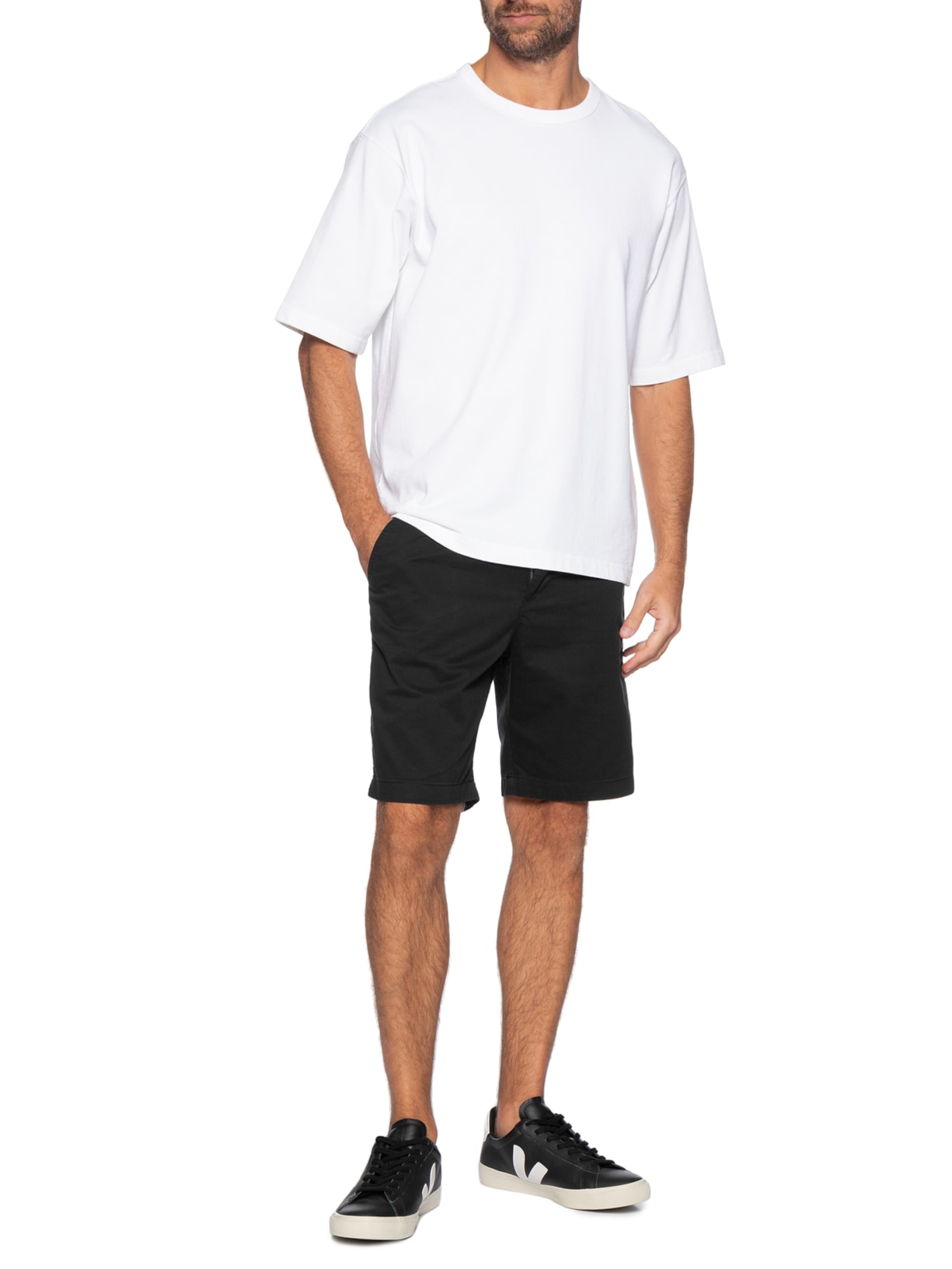 Bermuda Masculina Preto Hering