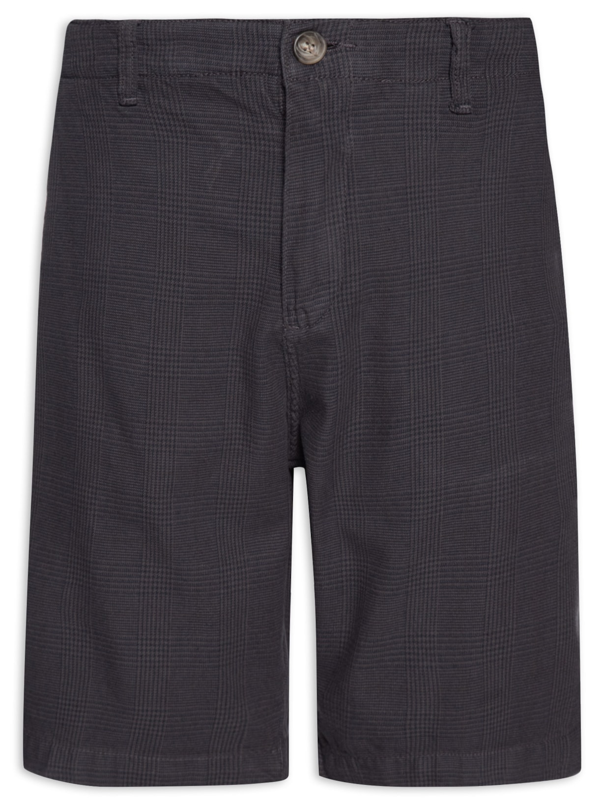 Bermuda Masculina Príncipe De Gales - Preto