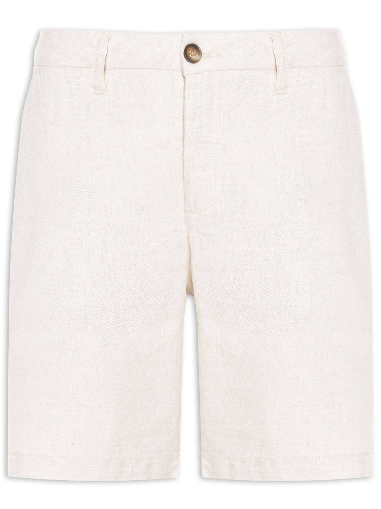 Bermuda Masculina Puro Linho - Bege