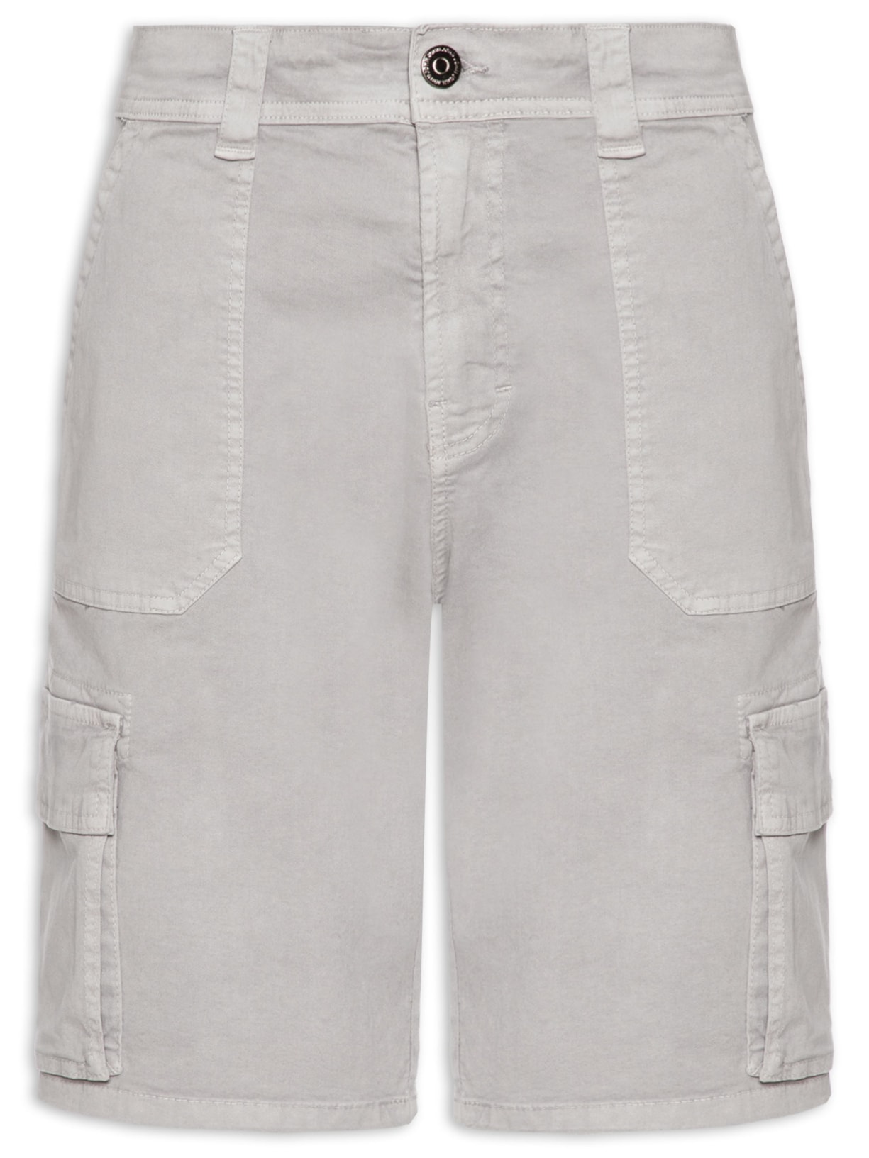 Bermuda Masculina Regular Cargo Avila - Cinza