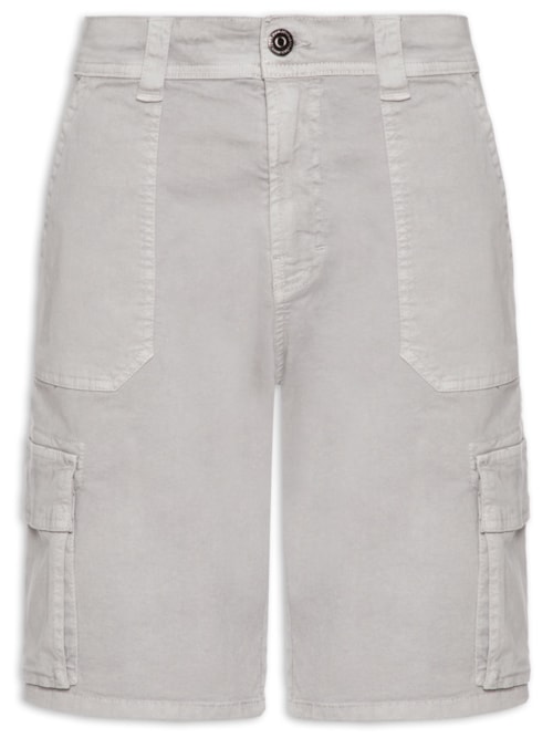 Bermuda Masculina Regular Cargo Avila - Cinza