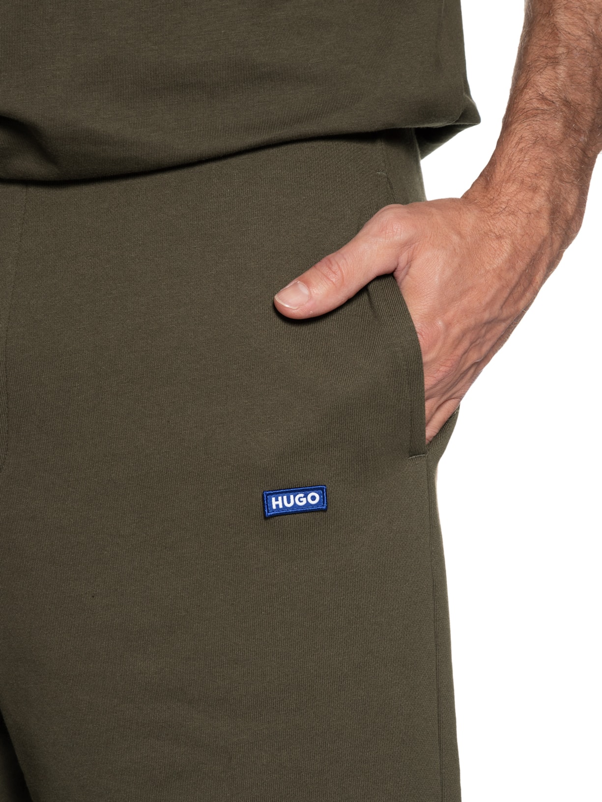 Bermuda Masculina Regular Fit Cotton Nasensio Marrom Hugo