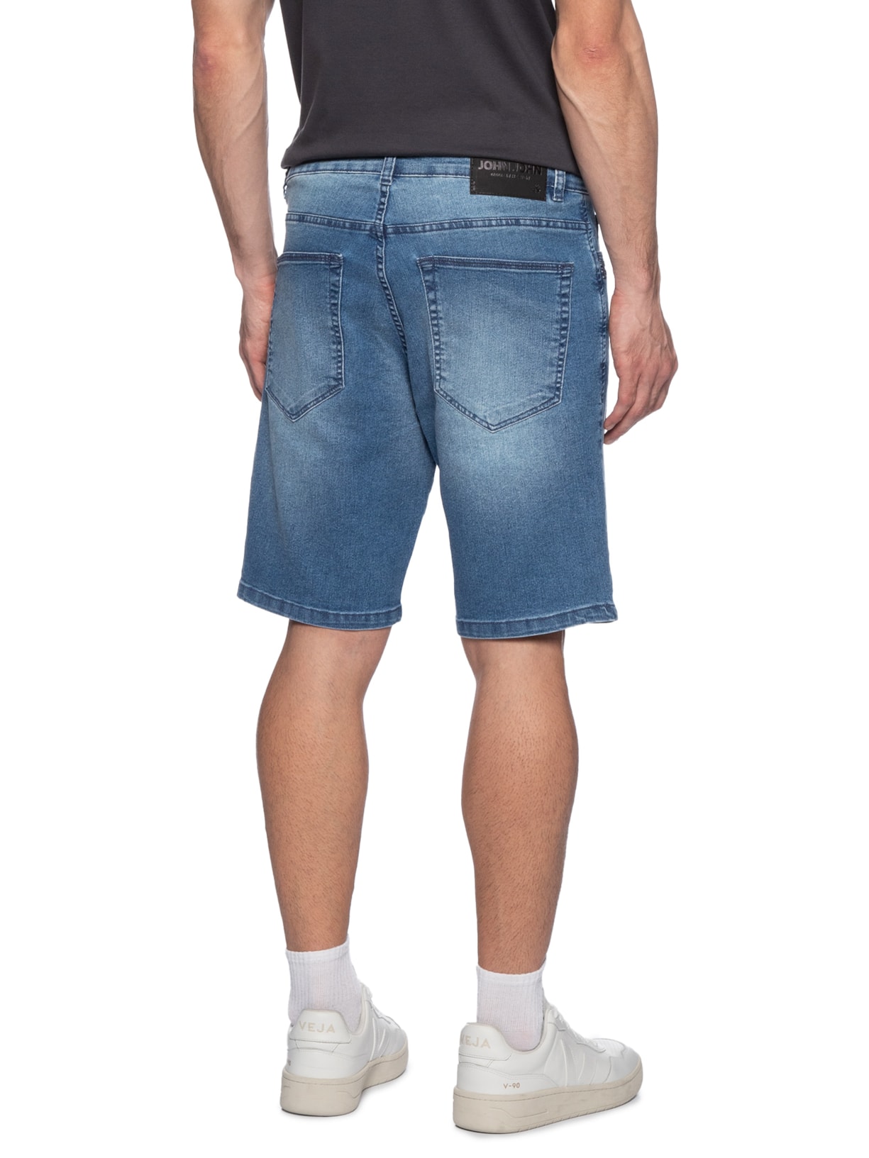 Bermuda Masculina Regular Panamá Azul John John