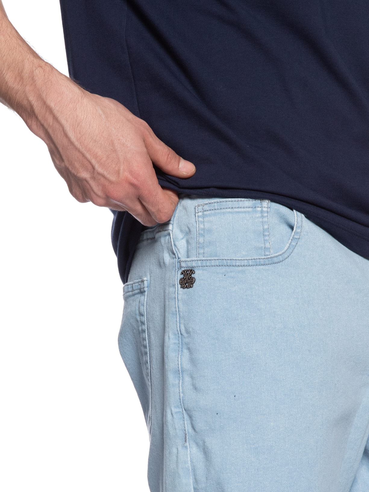 Bermuda Masculina Regular Panamá Santiago Azul John John