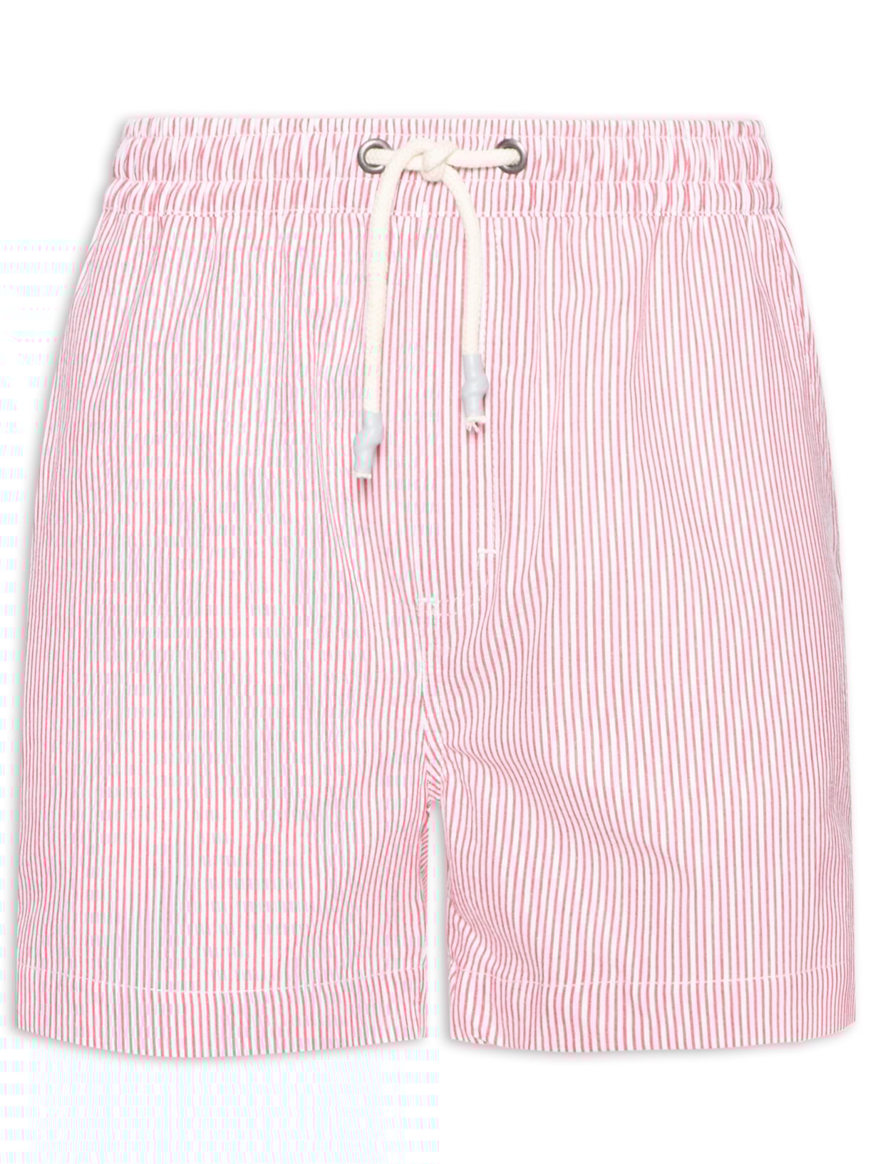 Bermuda Masculina Relax Ana Ruga Listras - Vermelho