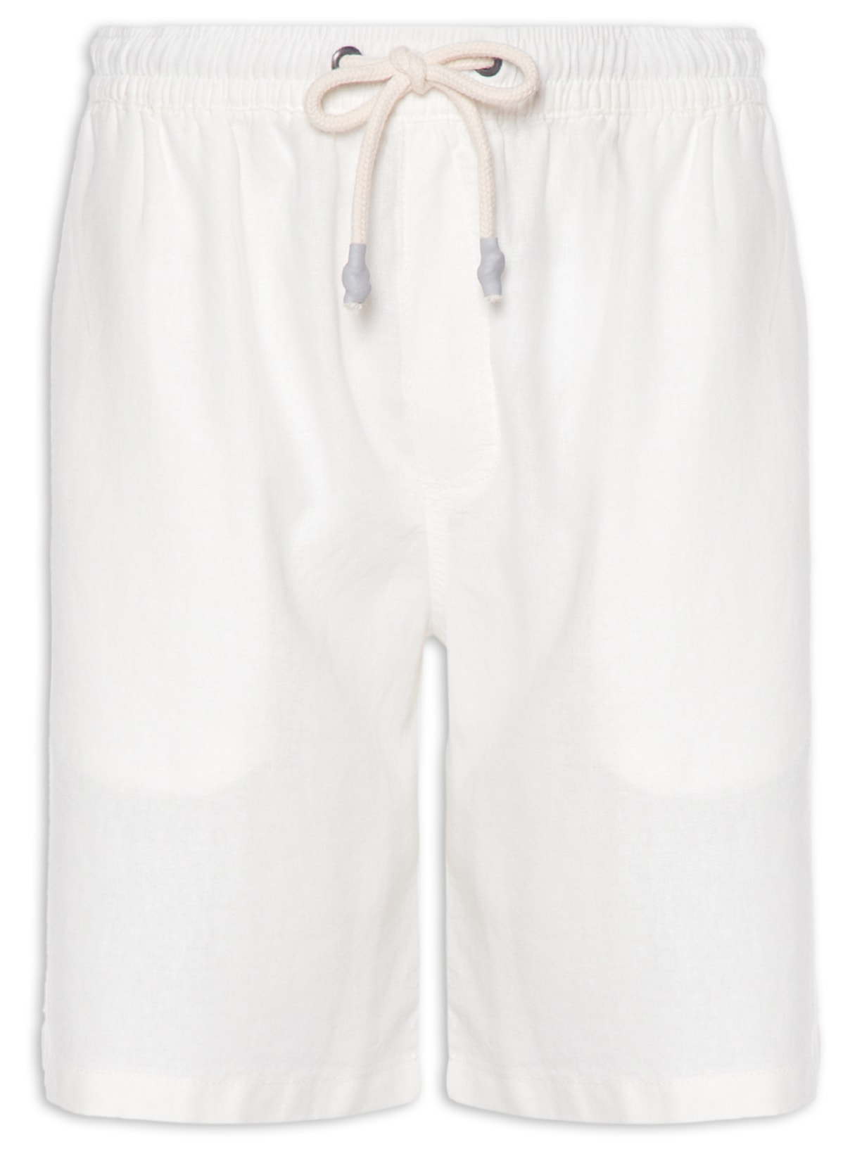 Bermuda Masculina Relax Linho - Off White