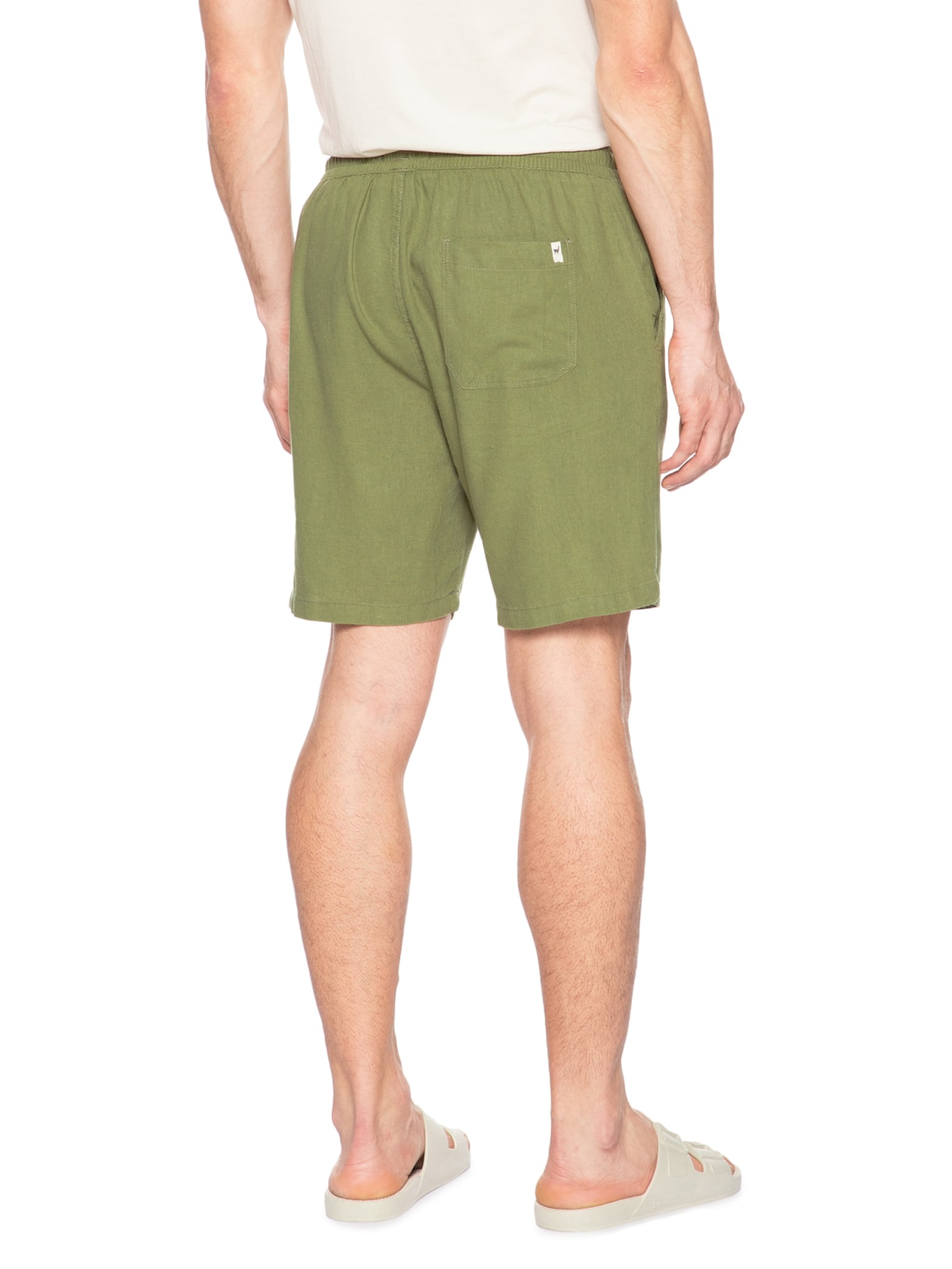 Bermuda Masculina Relax Linho Verde Zapalla