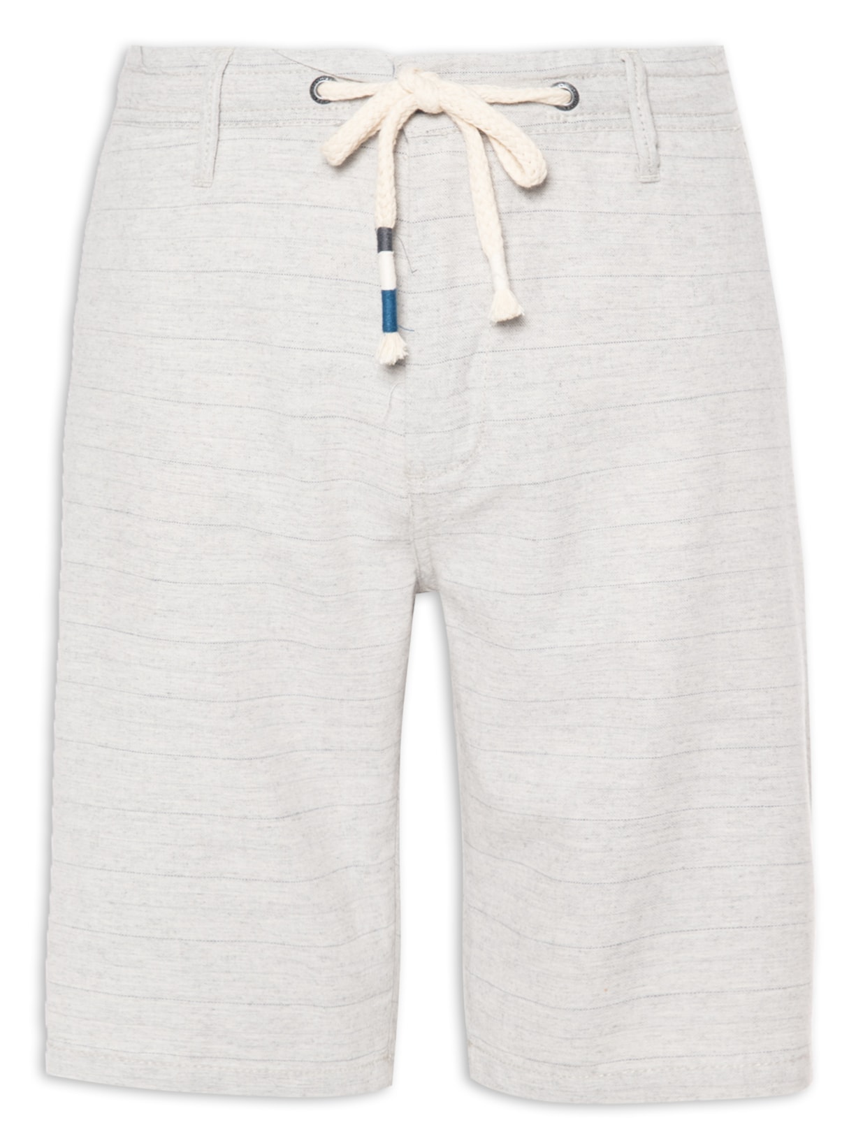 Bermuda Masculina Relax Rust Stripe - Cinza