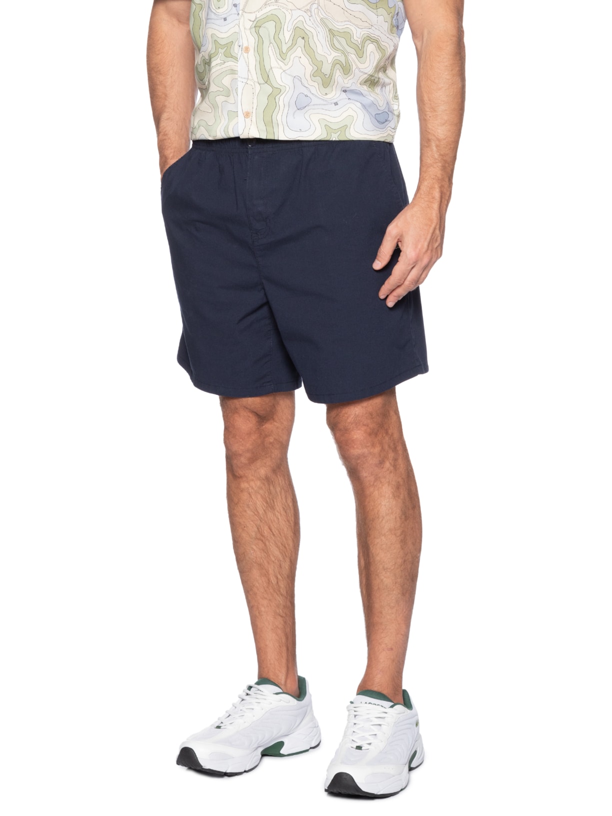 Bermuda Masculina Relaxed Fit Azul Lacoste