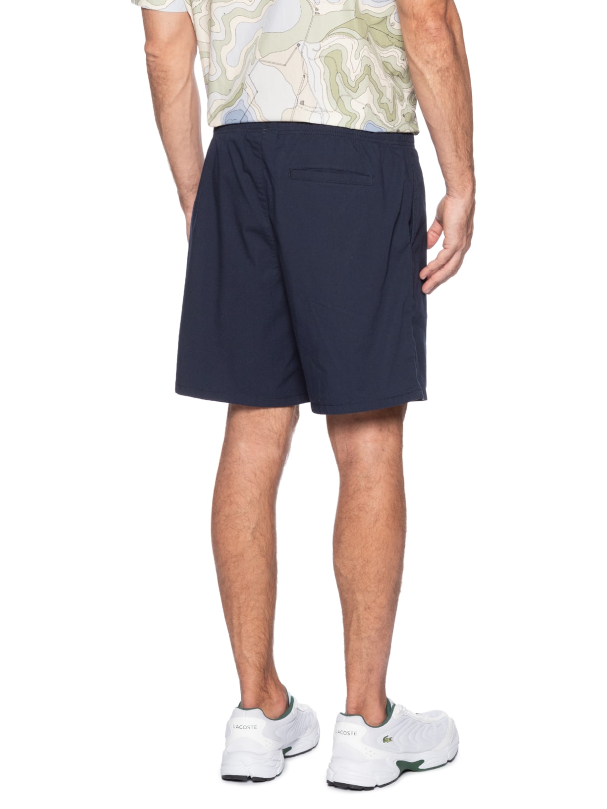 Bermuda Masculina Relaxed Fit Azul Lacoste