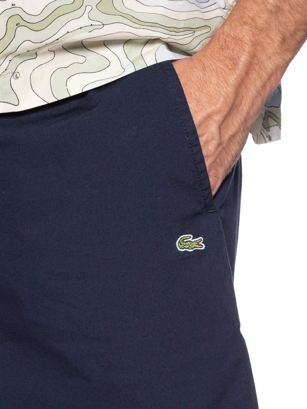 Bermuda Masculina Relaxed Fit Azul Lacoste
