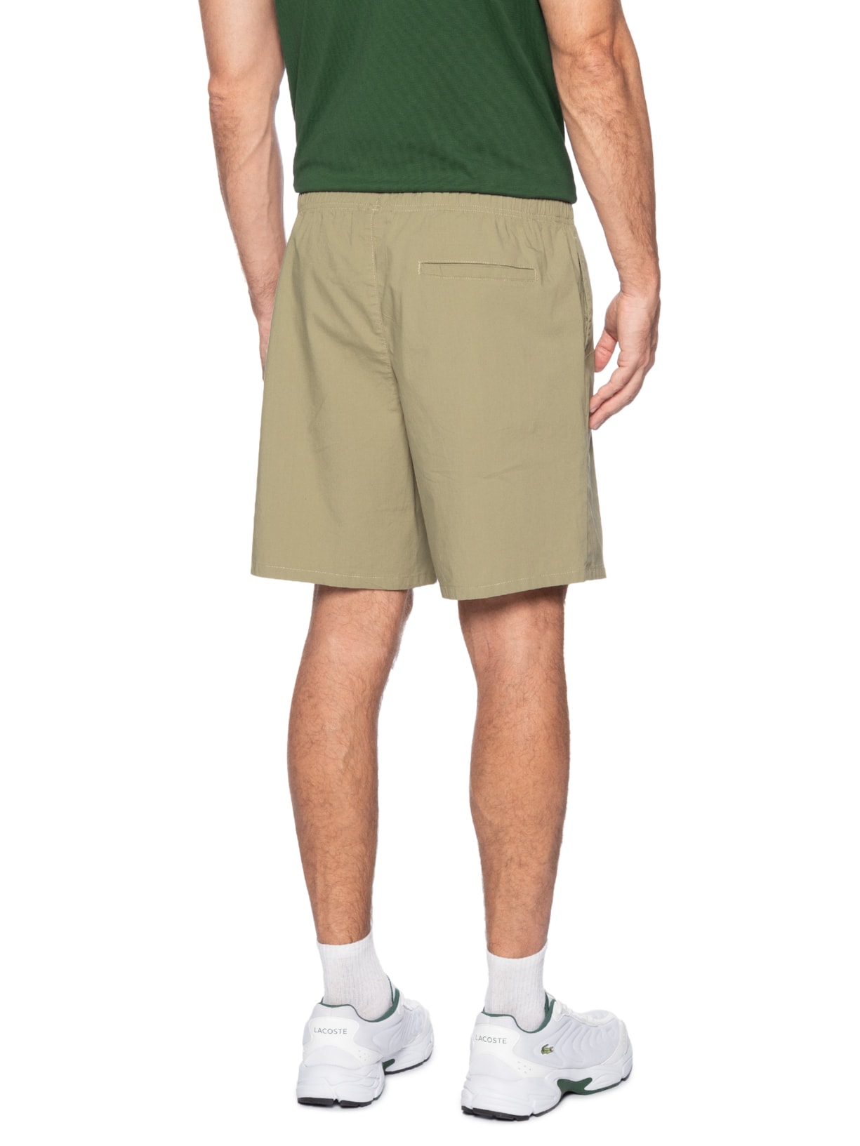 Bermuda Masculina Relaxed Fit Bege Lacoste
