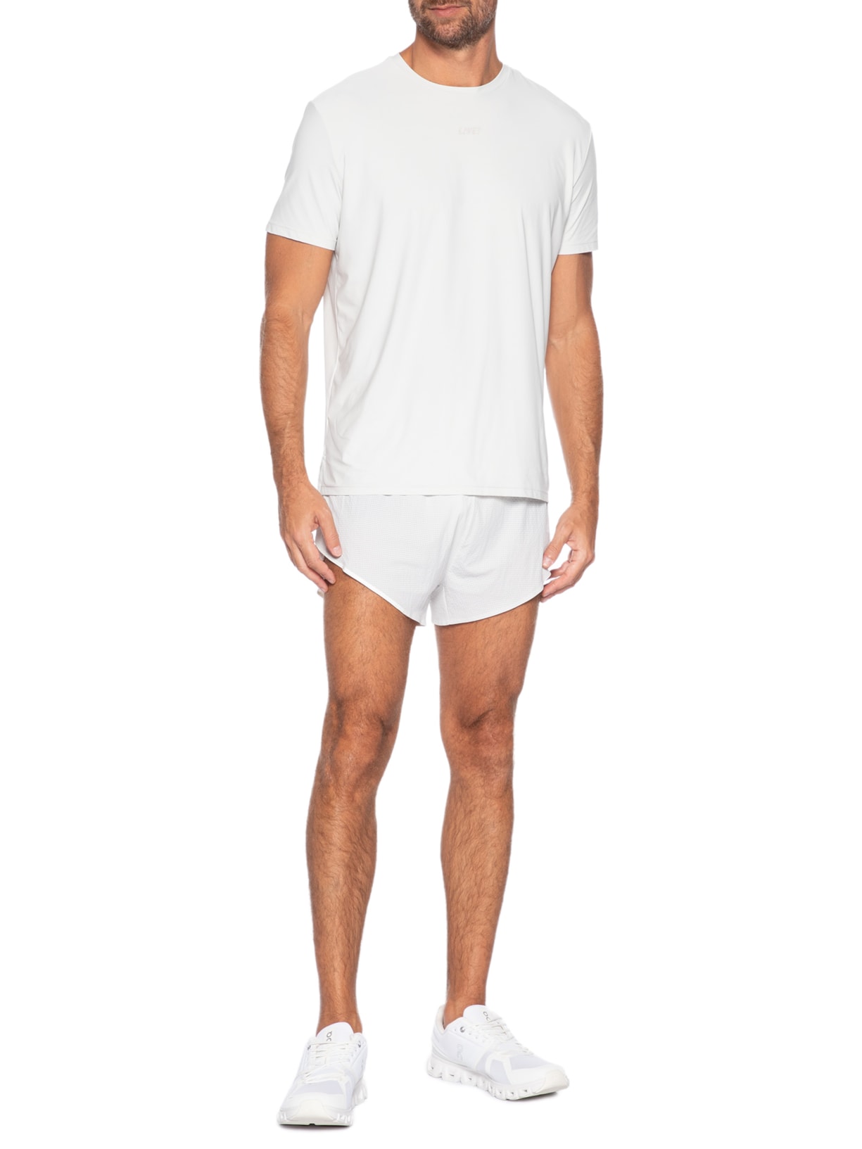 Bermuda Masculina Run Move 3 Men Off White Live!