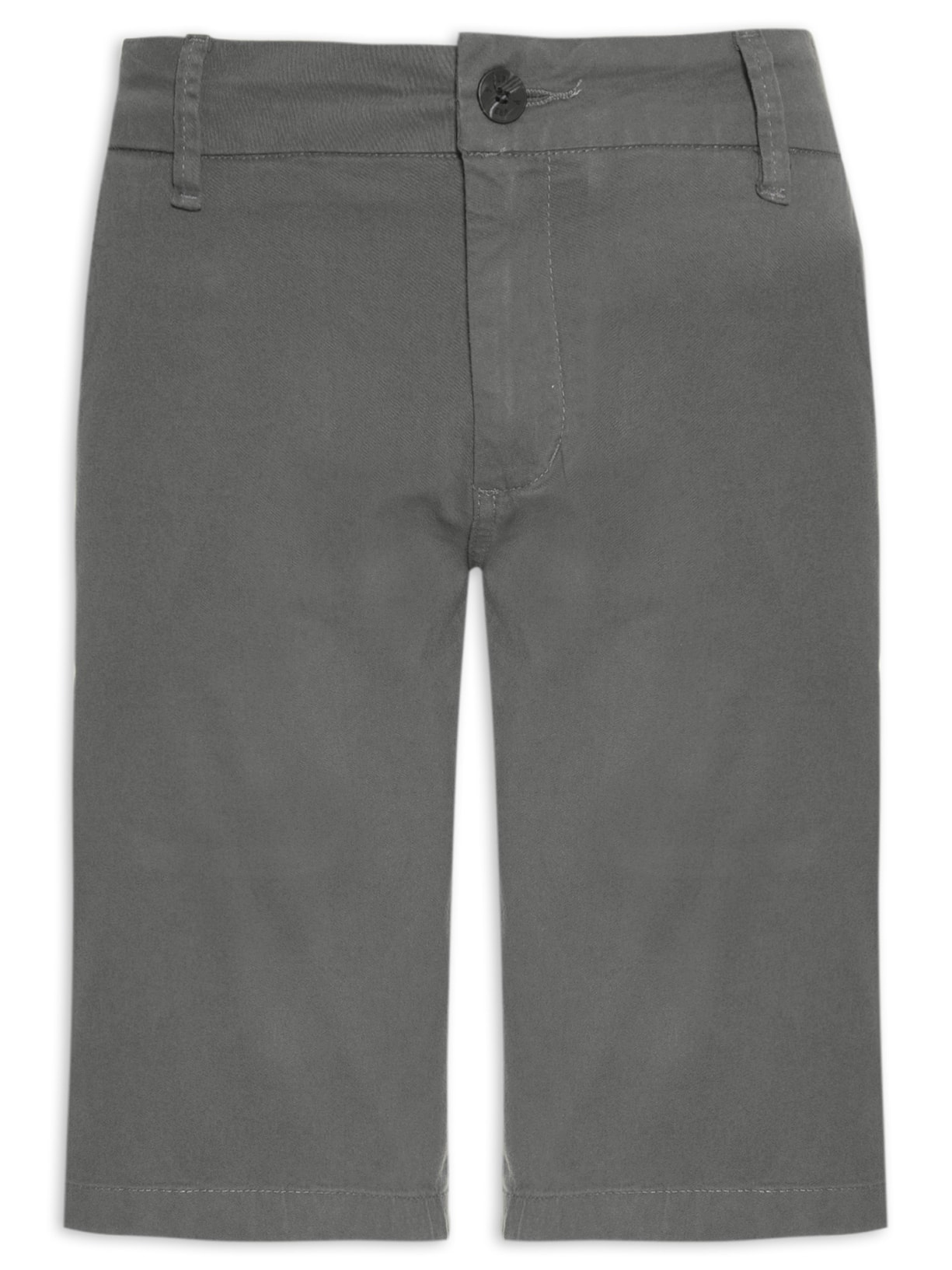 Bermuda Masculina Sarja Alfaiataria - Cinza