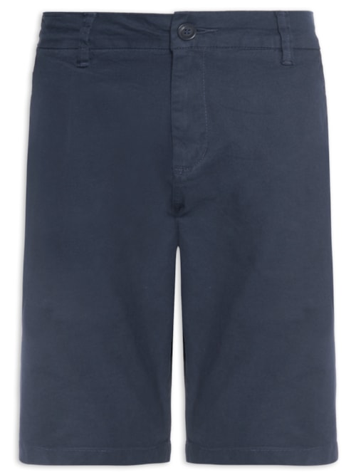 Bermuda Masculina Sarja Alfaiataria Navy - Azul