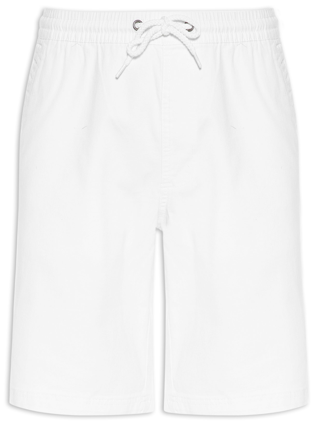 Bermuda Masculina Sarja Básica - Branco