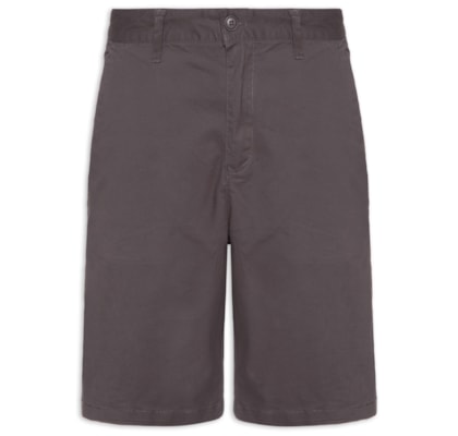 Bermuda Masculina Sarja Básica - Cinza  