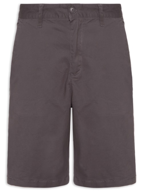 Bermuda Masculina Sarja Básica - Cinza