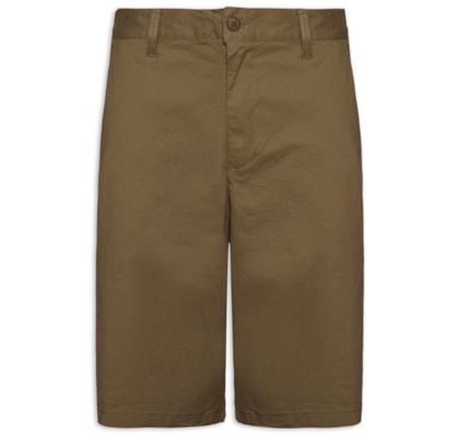 Bermuda Masculina Sarja Básica - Marrom  