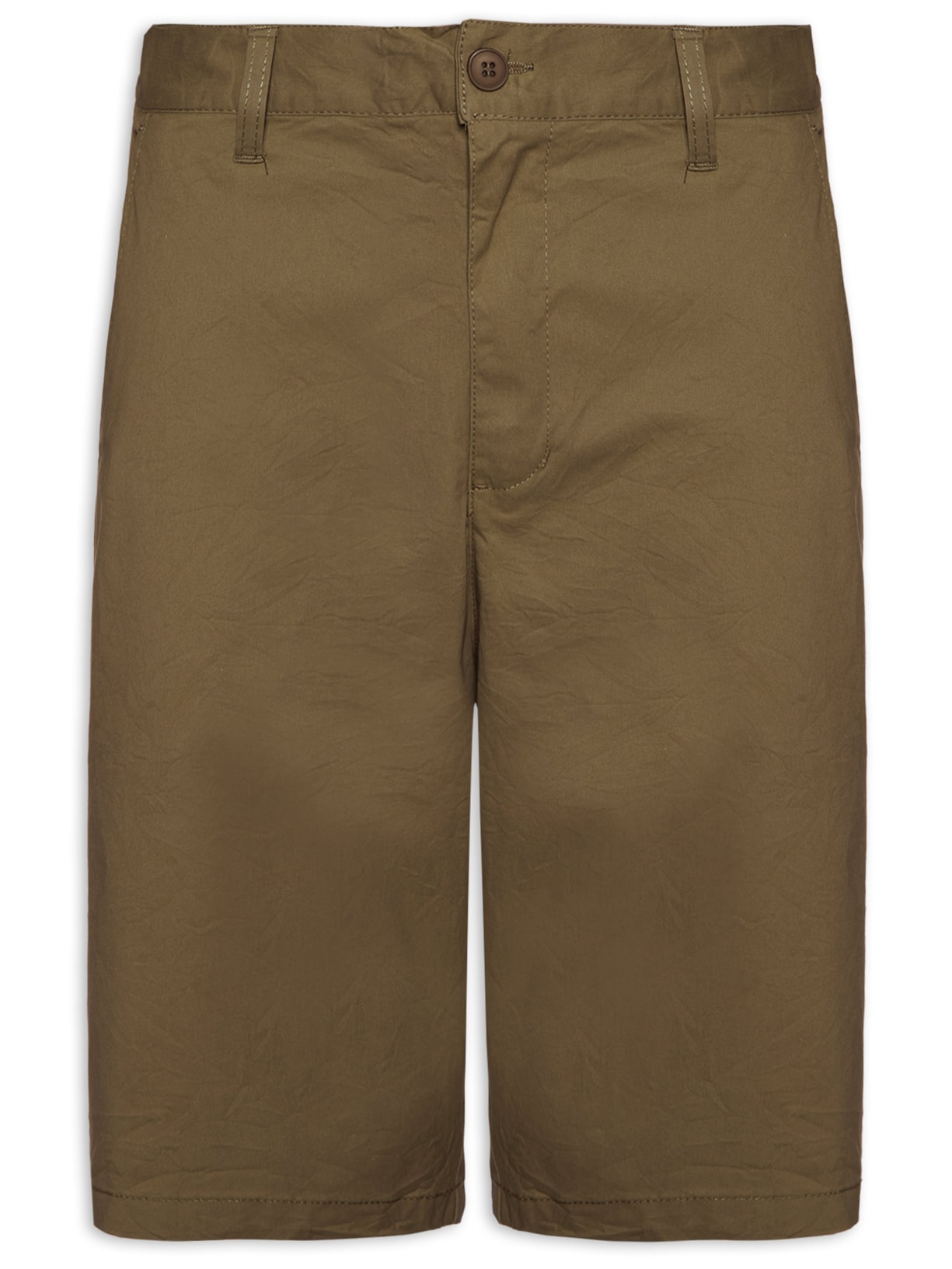 Bermuda Masculina Sarja Básica - Marrom