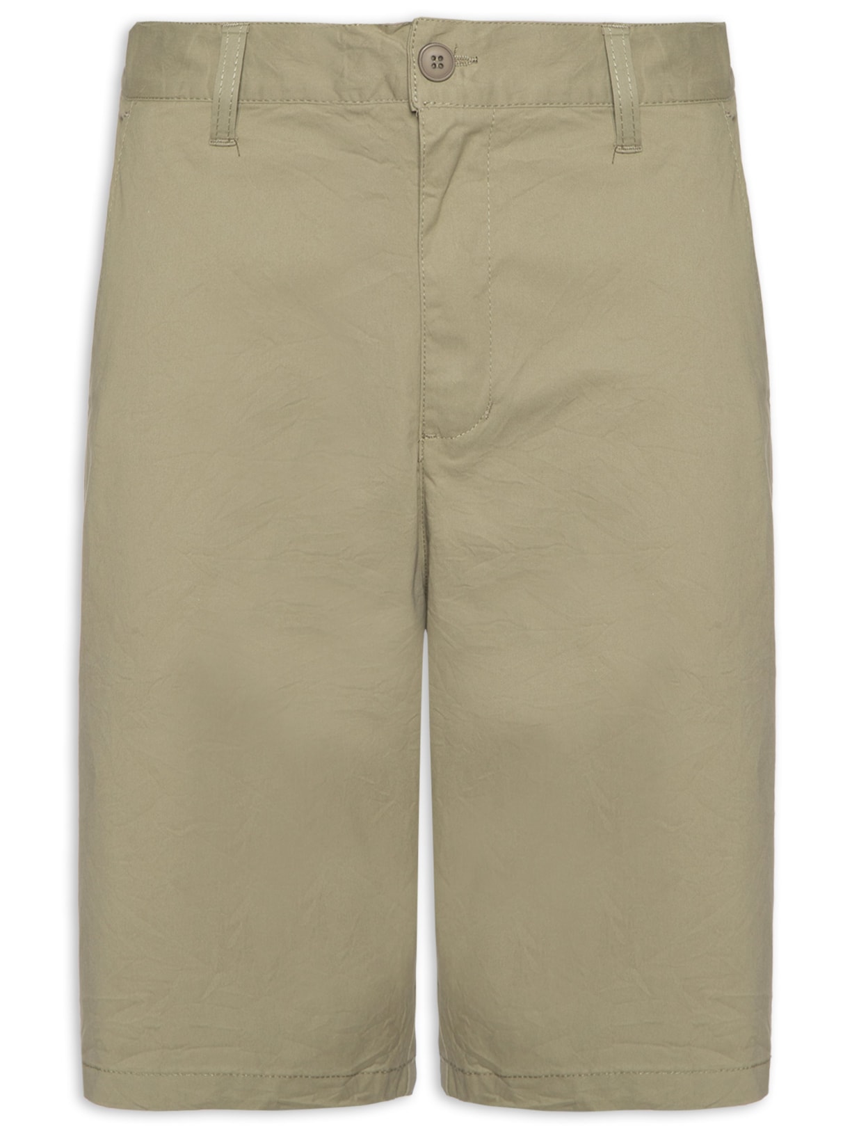 Bermuda Masculina Sarja Básica Verde Basiq Men