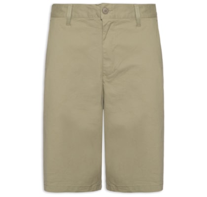 Bermuda Masculina Sarja Básica - Verde