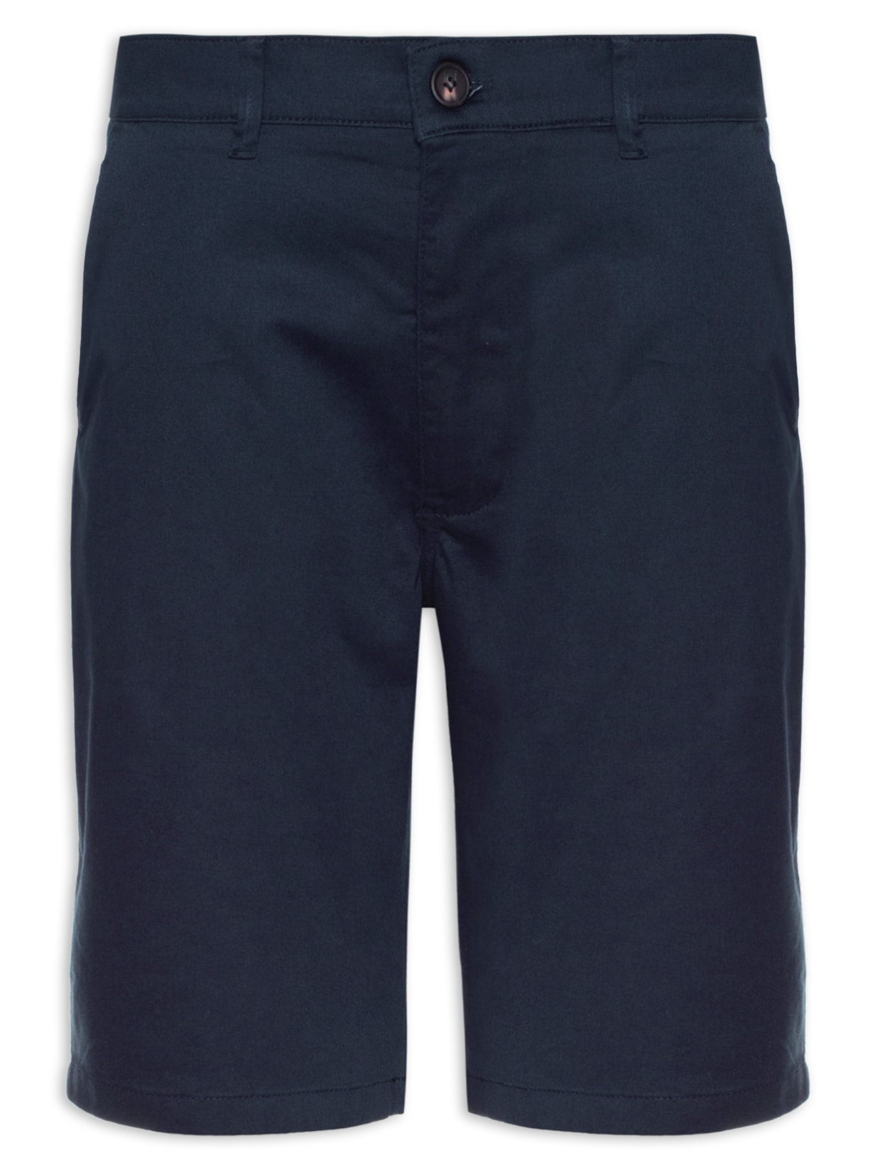 Bermuda Masculina Sarja Bolso Faca - Azul