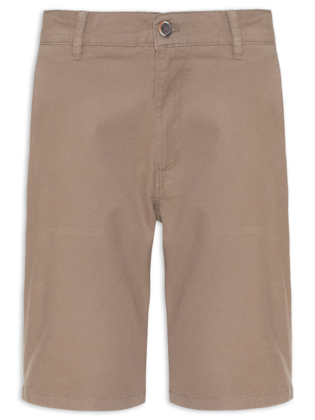 Bermuda Masculina Sarja Bolso Faca - Marrom