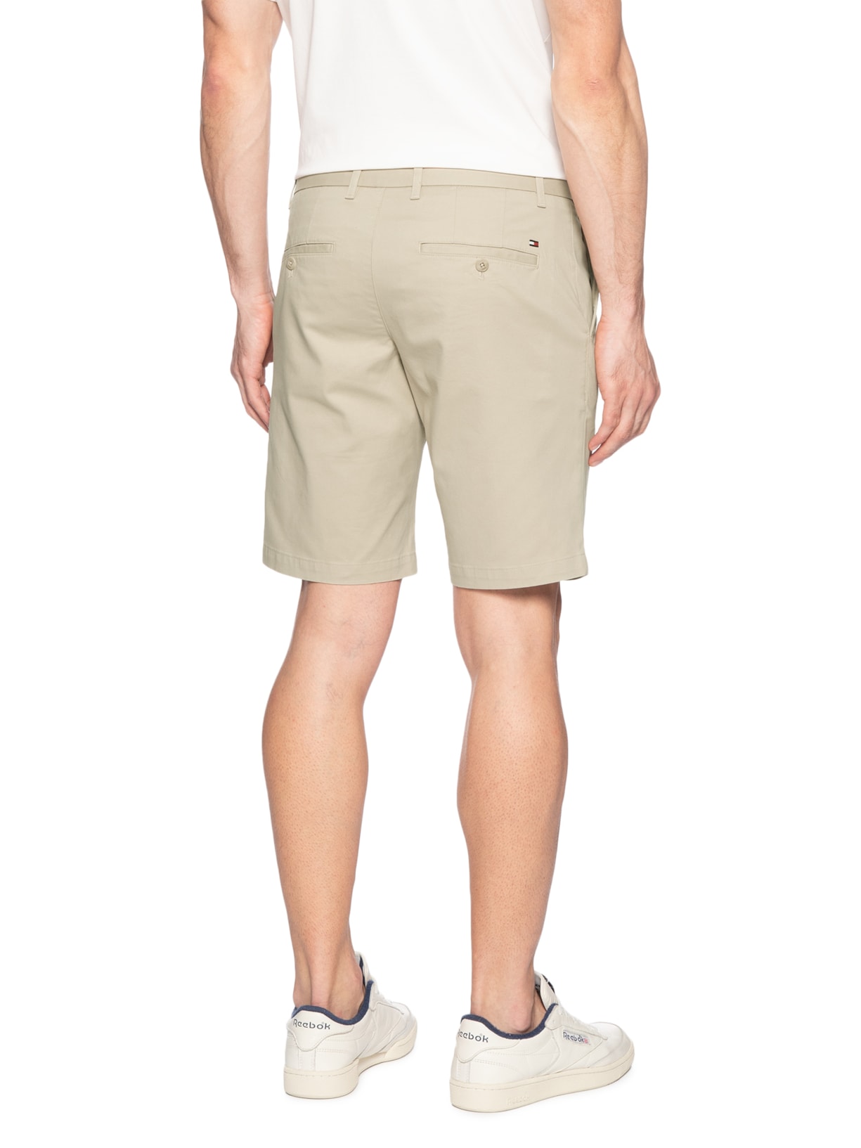 Bermuda Masculina Sarja Brooklyn 1985 Bege Tommy Hilfiger