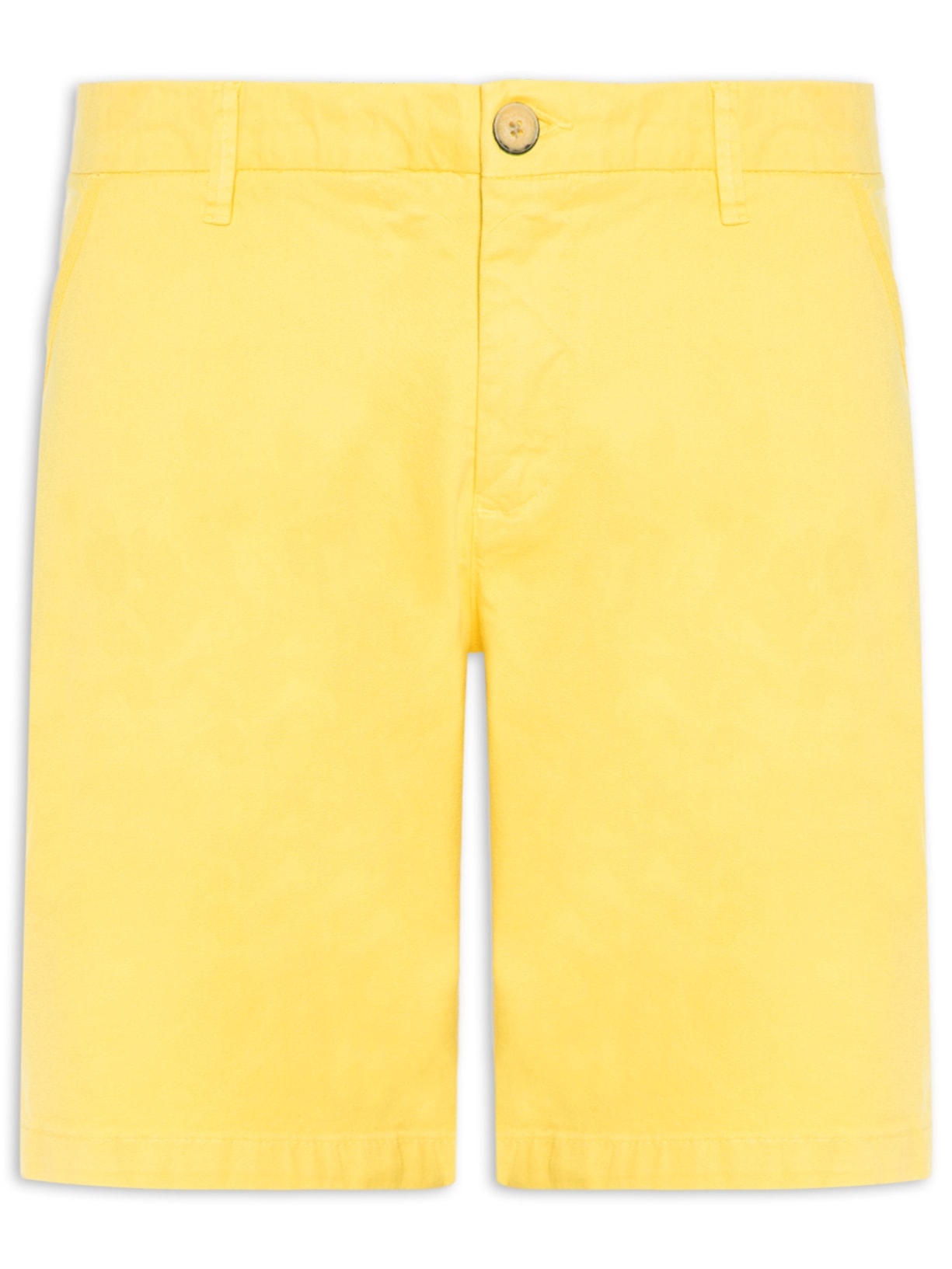 Bermuda Masculina Sarja Casual Iron – Amarelo
