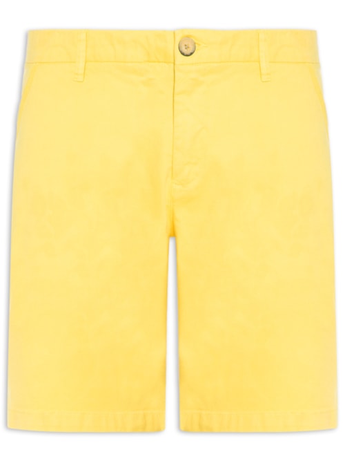 Bermuda Masculina Sarja Casual Iron – Amarelo