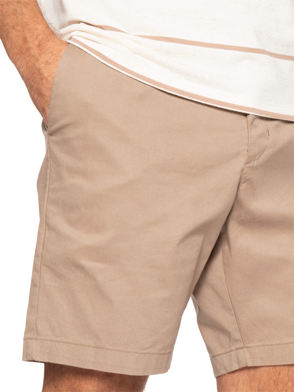 Bermuda Masculina Sarja Chino James Bege Reserva