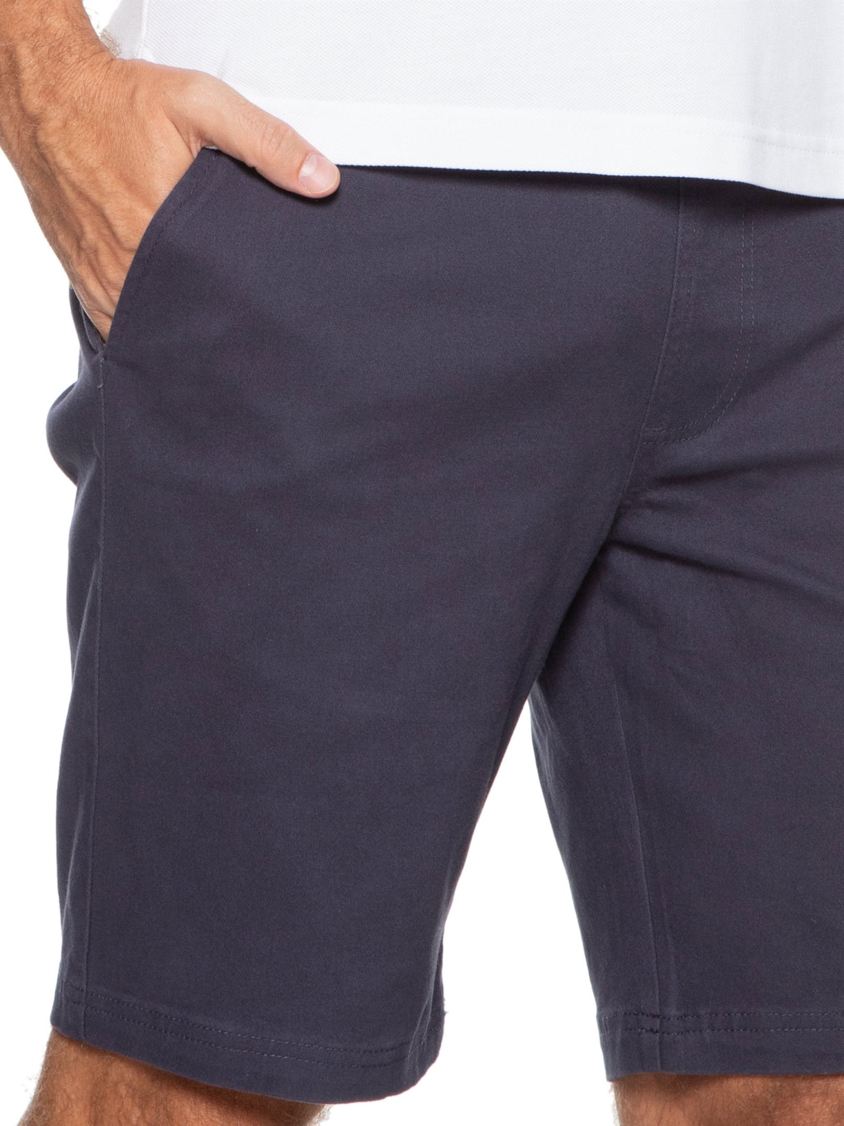 Bermuda Masculina Sarja Color Azul '2 Essential