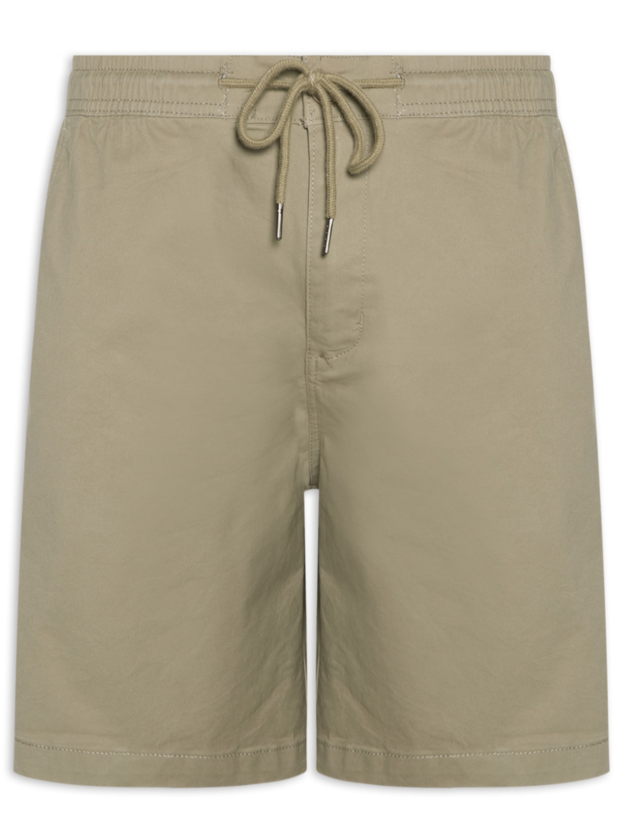 Bermuda Masculina Sarja Color Básica - Bege