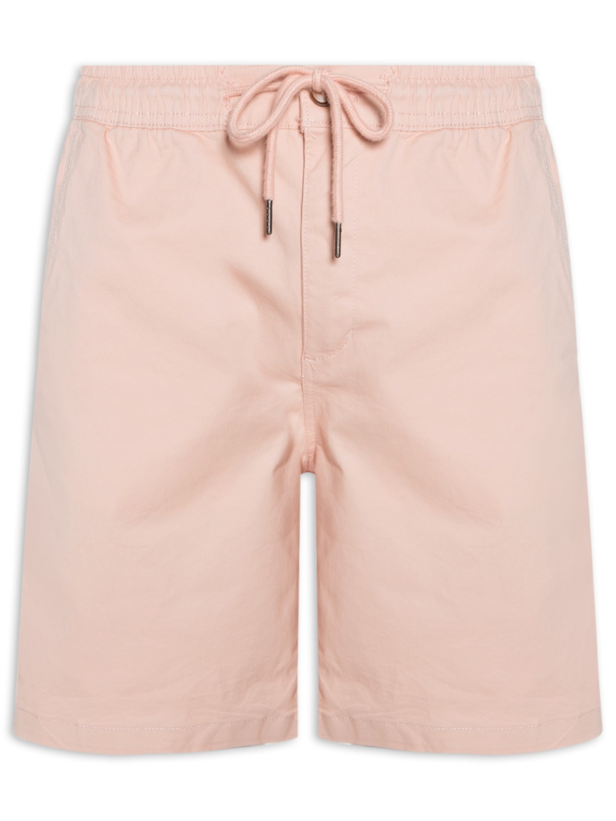 Bermuda Masculina Sarja Color Básica - Rosa