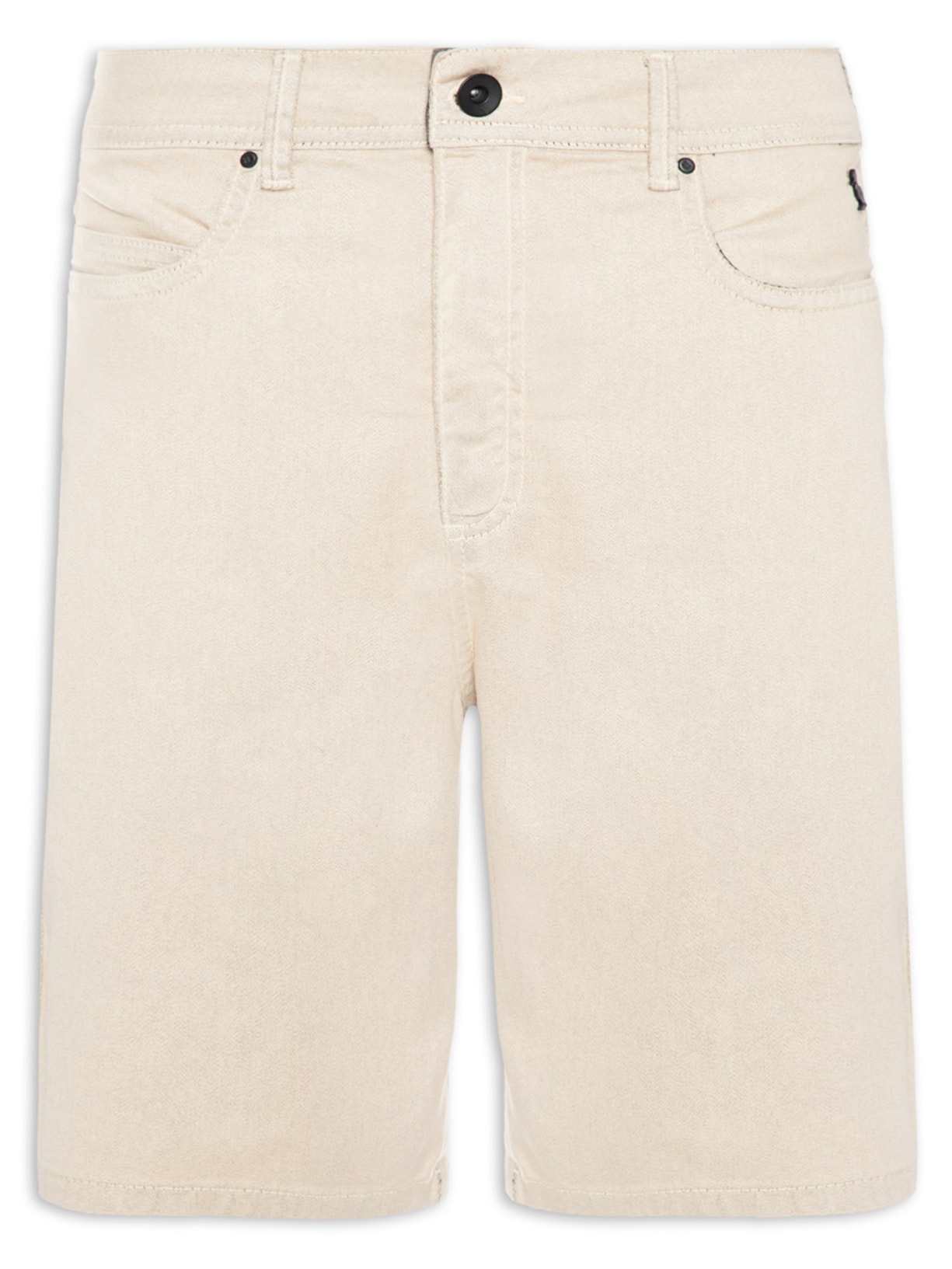 Bermuda Masculina Sarja Color - Bege