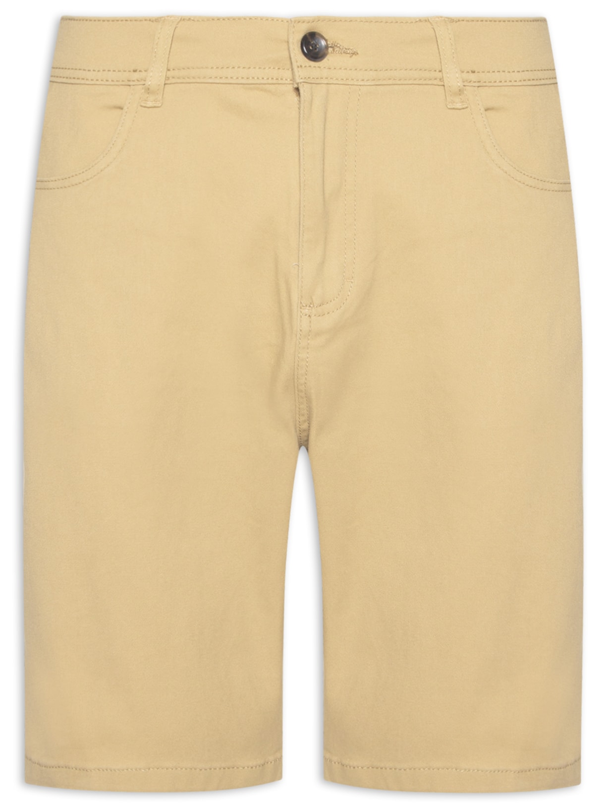 Bermuda Masculina Sarja Color - Bege