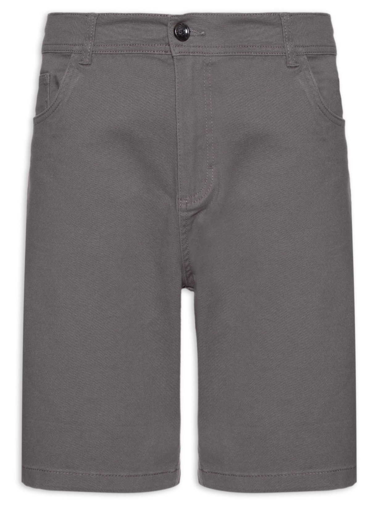 Bermuda Masculina Sarja Color - Cinza