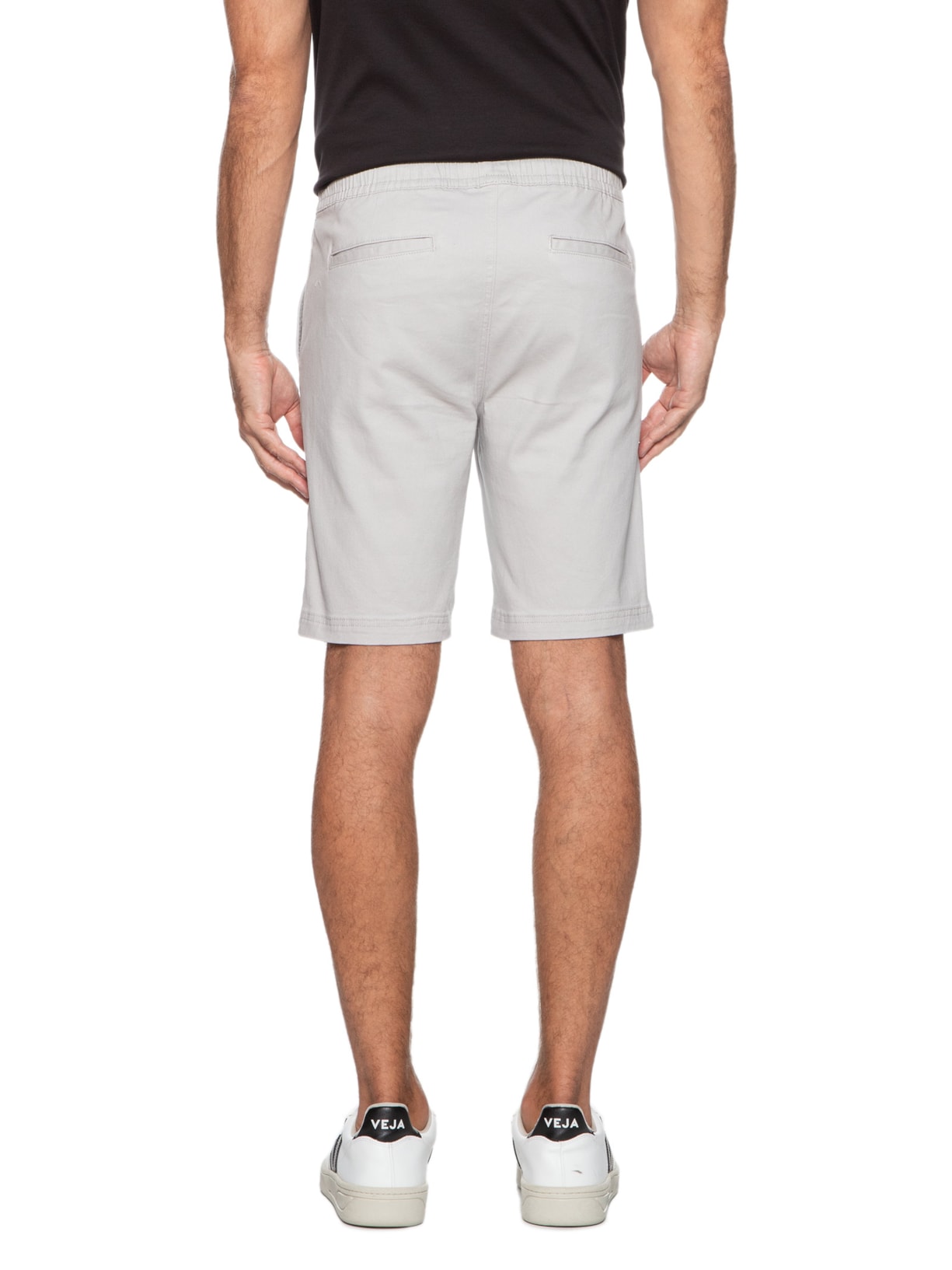 Bermuda Masculina Sarja Color Cinza '2 Essential
