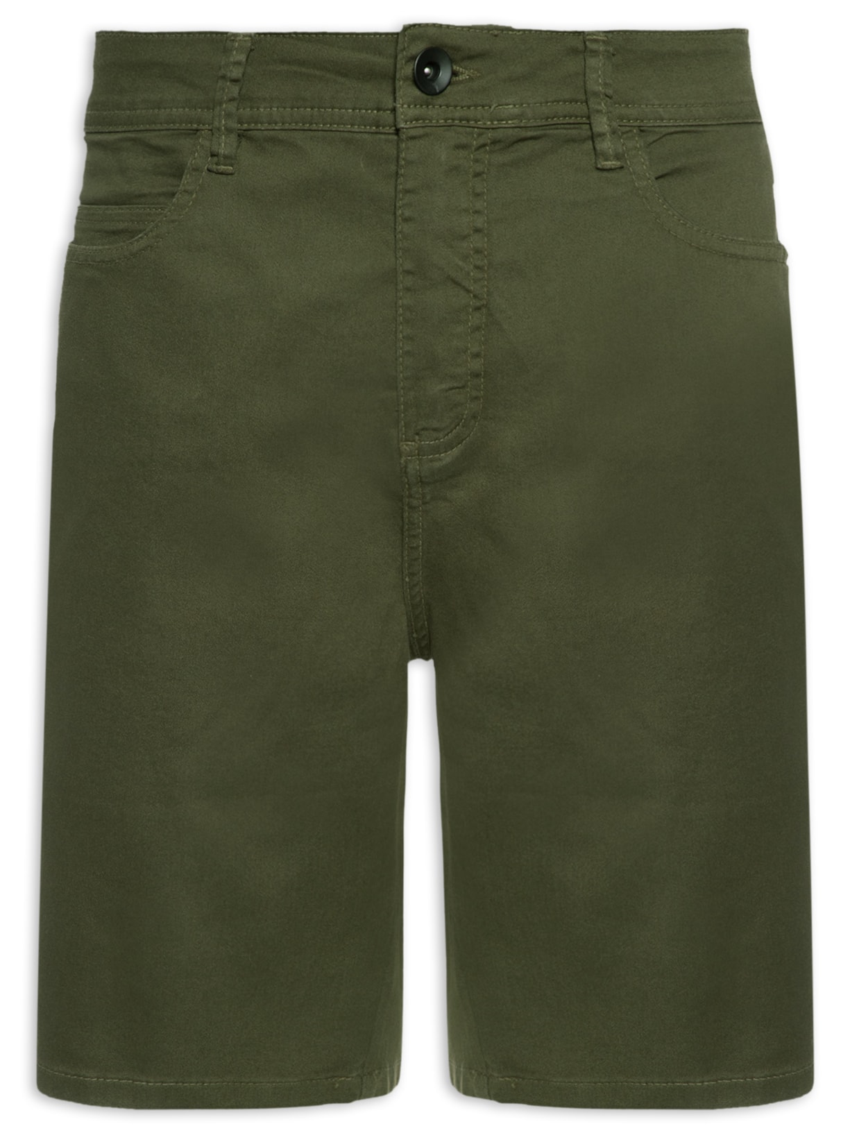 Bermuda Masculina Sarja Color - Verde