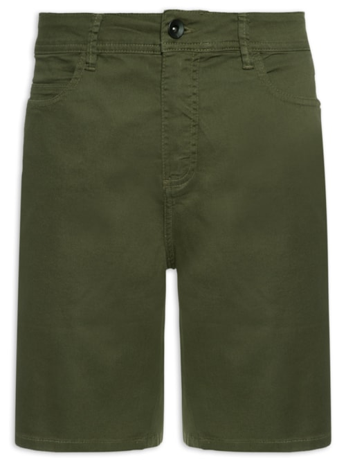 Bermuda Masculina Sarja Color - Verde